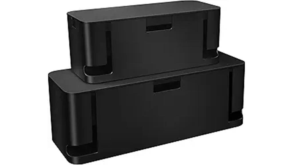 dual cable organizer boxes