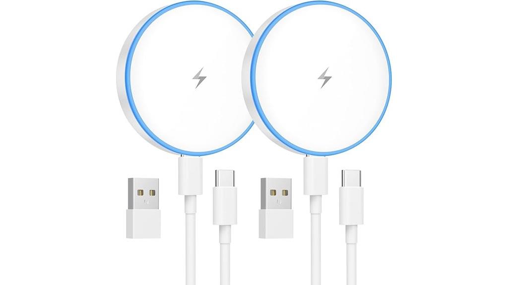 dual magnetic charging pads