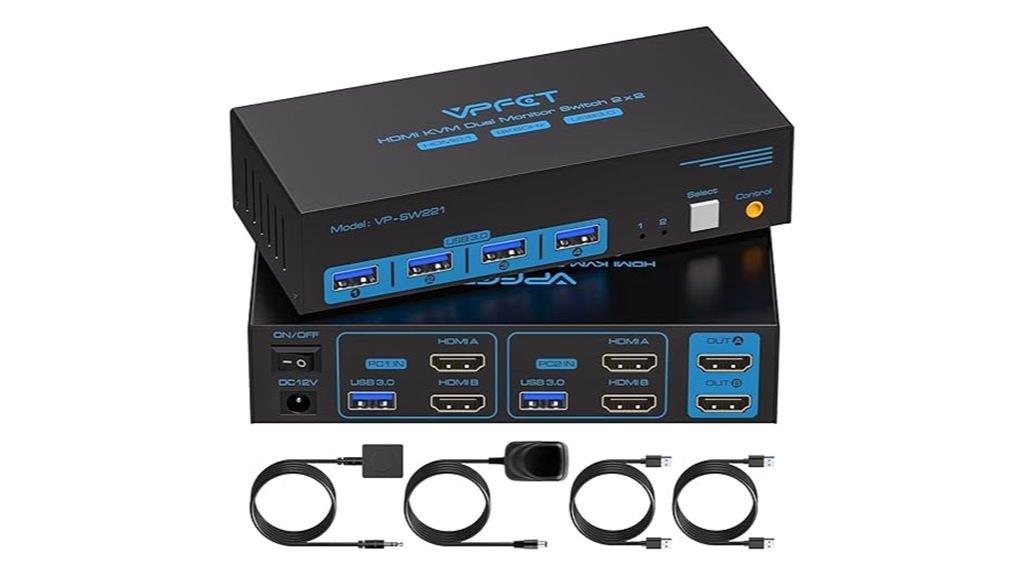 dual monitor 8k hdmi switch