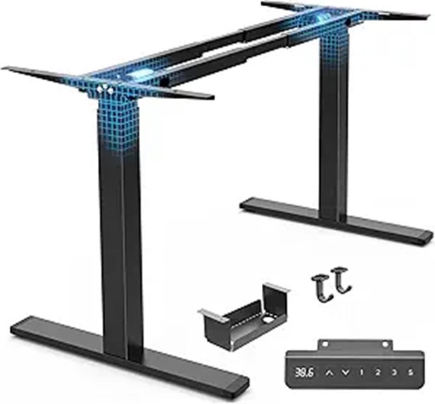 Huuger Dual Motor Electric Standing Desk Frame