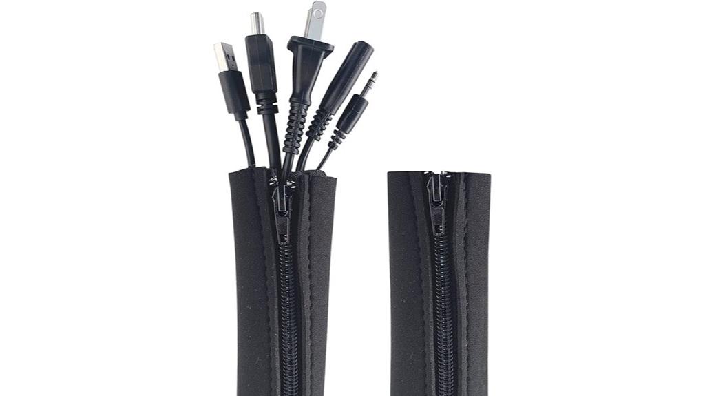 dual zipper cable sleeves