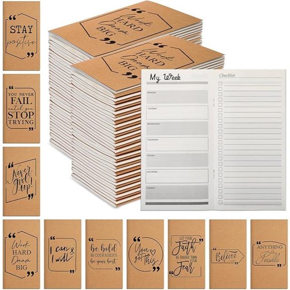 Yeaqee 50 Pcs Employee Appreciation Weekly Planners