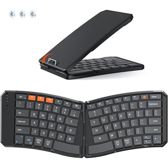 Meetion Ergonomic Foldable Bluetooth Wireless Keyboard