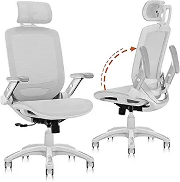 GABRYLLY Ergonomic Mesh Office Chair with Headrest