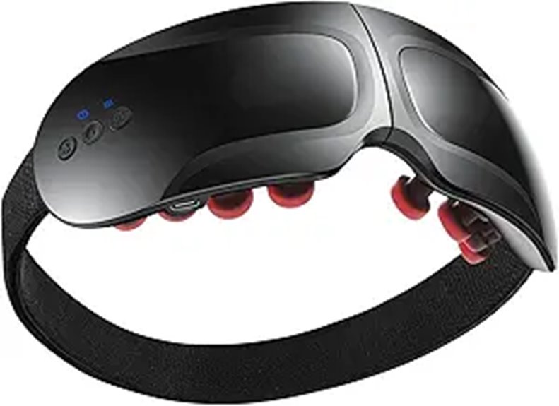Fullicon Eye Massager with Heat Vibration Bluetooth