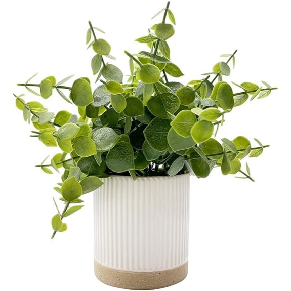 Fake Eucalyptus Potted Plant for Decor 9.5