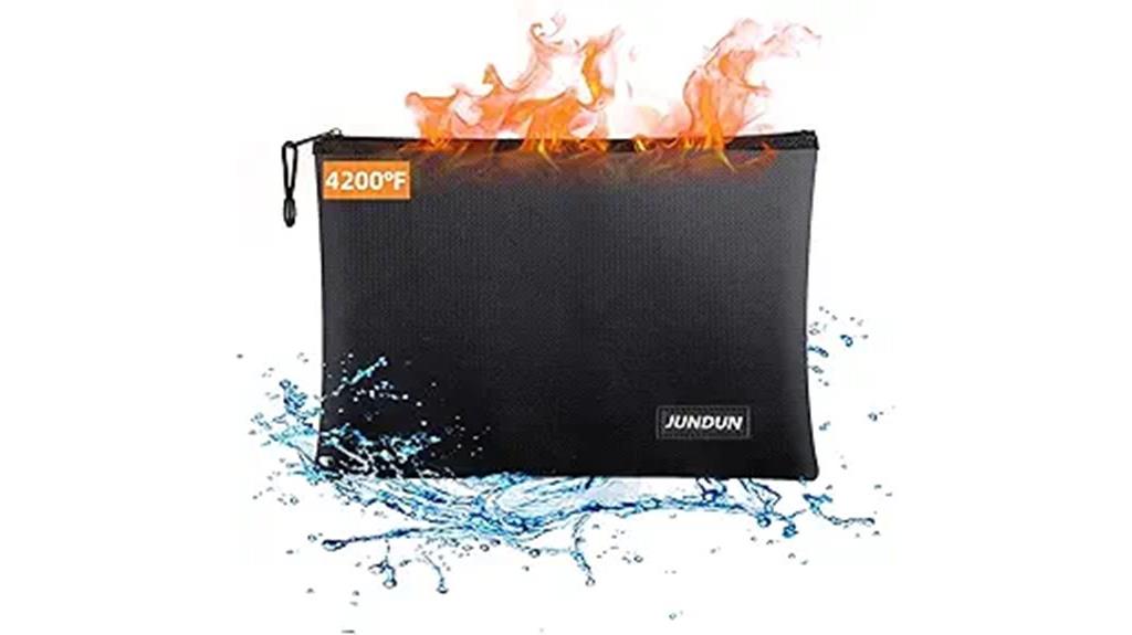 fireproof waterproof document bag