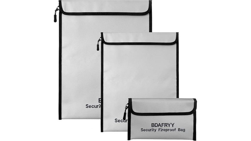 fireproof waterproof document bags