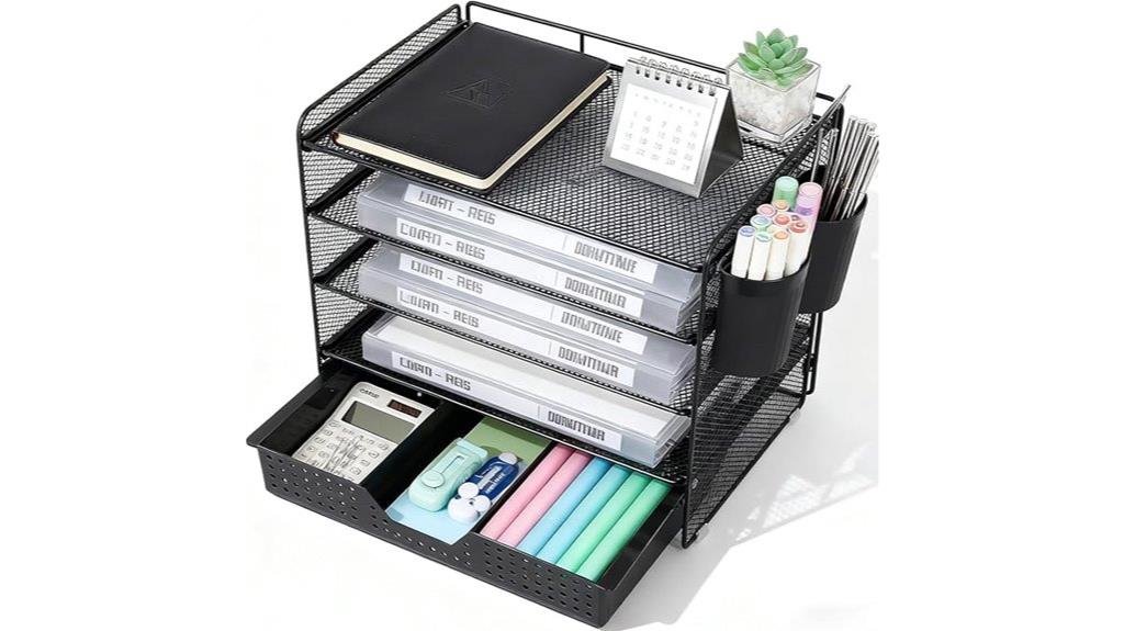 five tier desk organizer