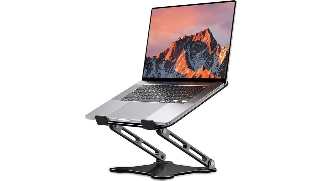 flexible height laptop holder