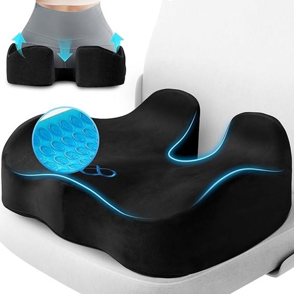 Gel Memory Foam Seat Cushion for Office and Car