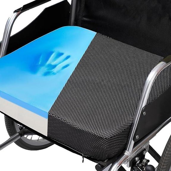 CYLEN Gel-Infused Memory Foam Wheelchair Cushion