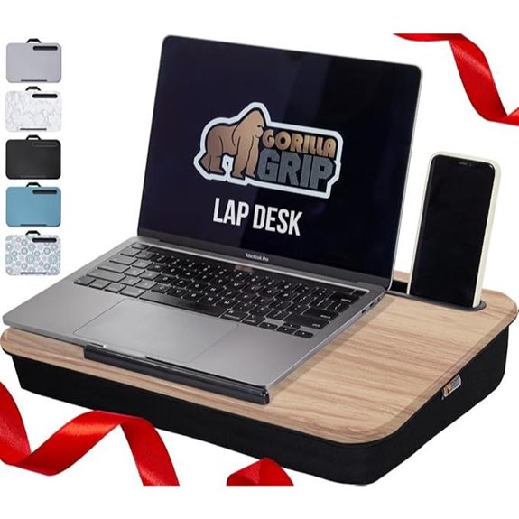 GORILLA GRIP Laptop Lap Desk with Phone Holder