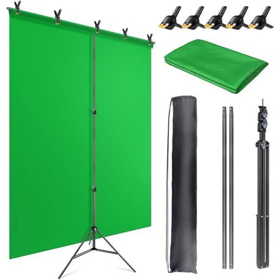 Green Screen Backdrop Kit with Stand