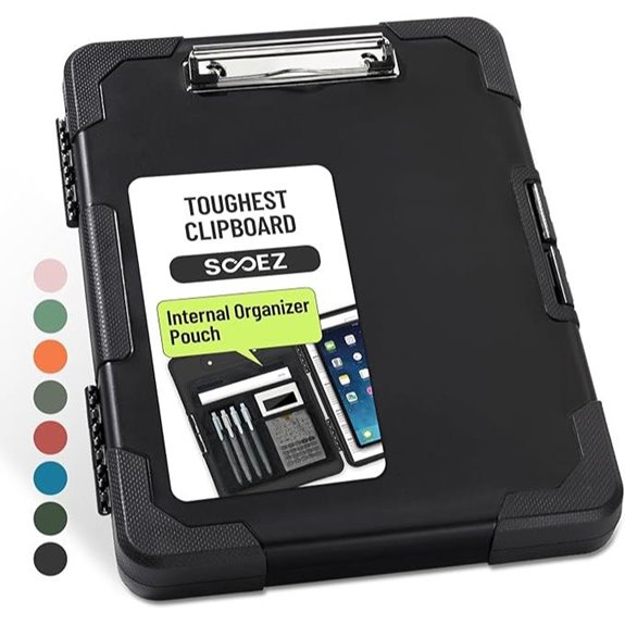 Sooez Heavy Duty Clipboard with Storage and Pen Pouch