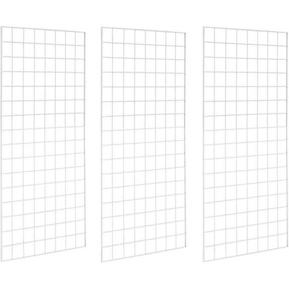 Heavy Duty White Gridwall Panels (Pack of 3)