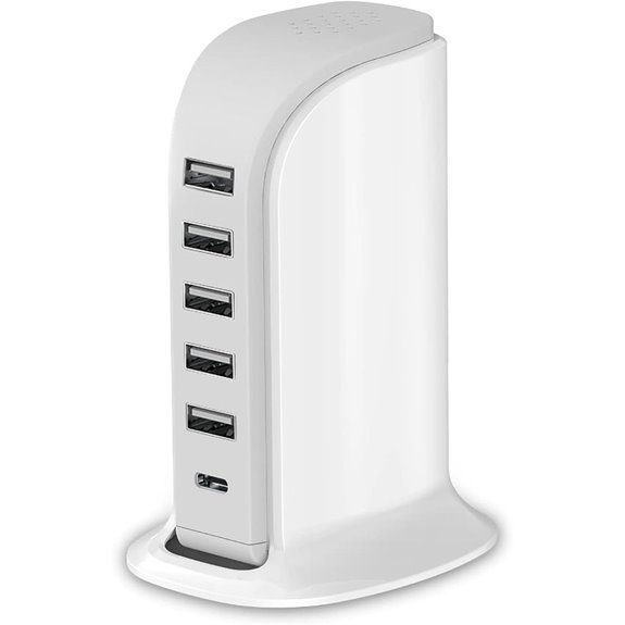 Multi-Device 40W Charging Station with 5 USB Ports