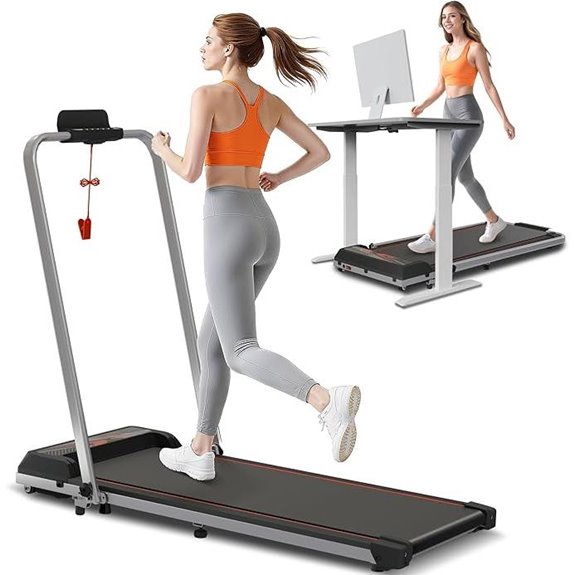 Jackfield 2.5HP Walking Pad Treadmill with Handle