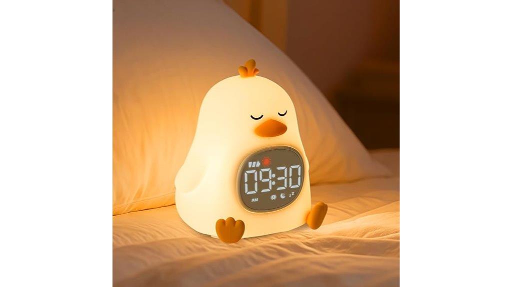 kids alarm clock with night light