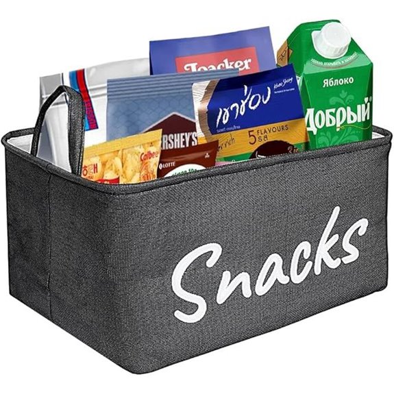 Snack Organizer Basket for Home and Pantry