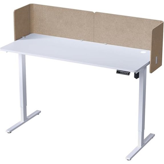 L-Shaped Clamp Desk Privacy Divider (2 pcs)