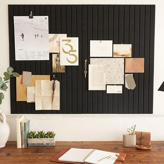 Large Felt Bulletin Board with Customizable Tiles