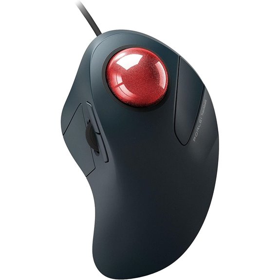 Ergonomic Wired Trackball Mouse for Large Hands