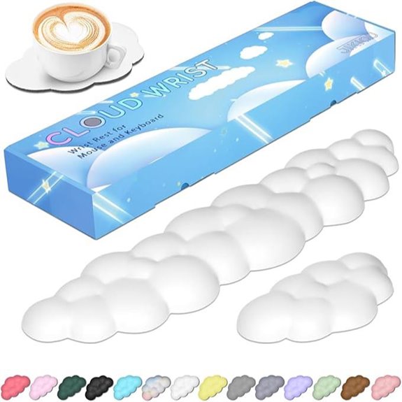 JIKIOU Leather Cloud Keyboard Wrist Rest