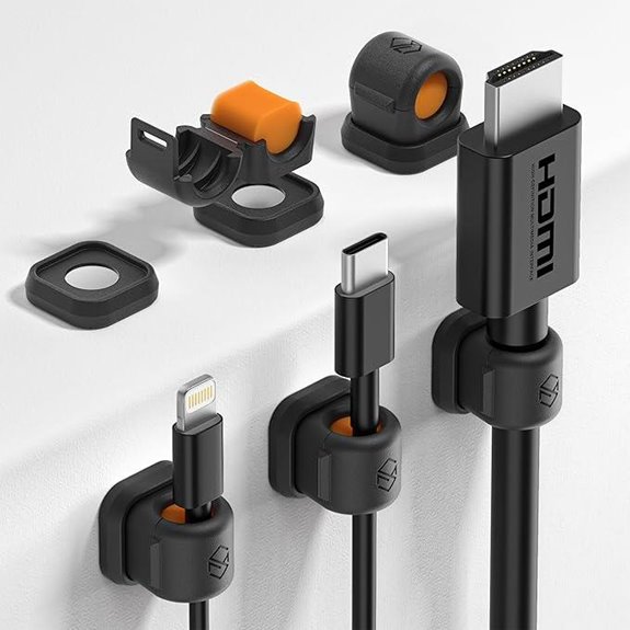 Sinjimoru Magnetic Cable Clips (6 Pack)