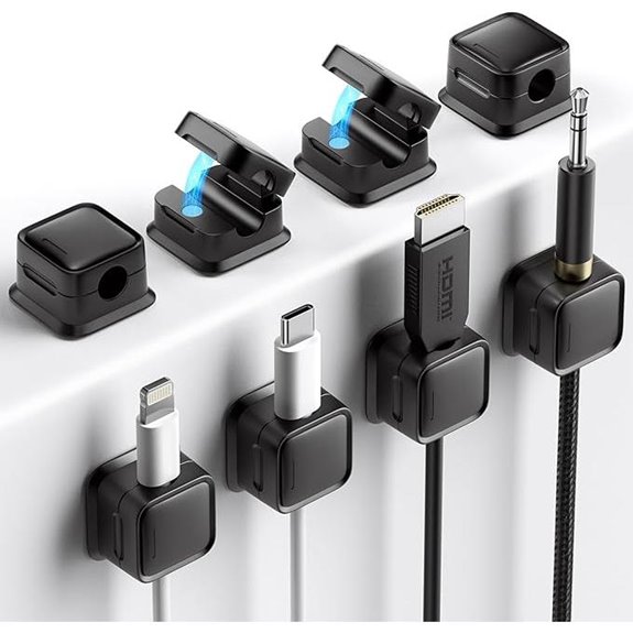 8 Pack Magnetic Cord Organizer Holders