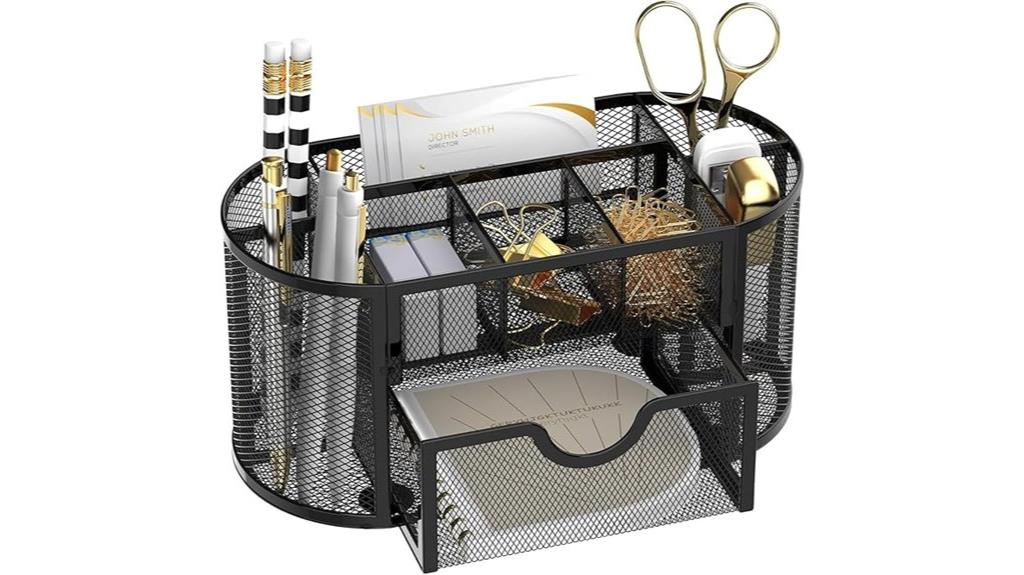 mesh desk organizer drawers