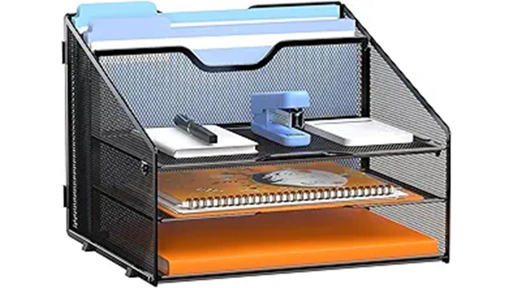 mesh letter tray organizer