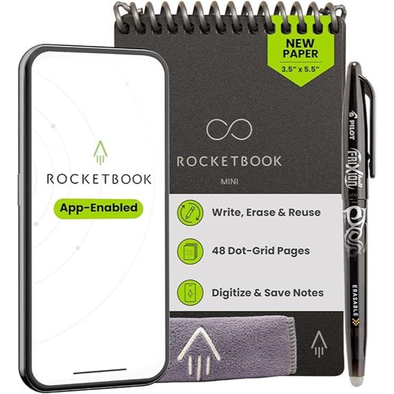 Rocketbook Mini Reusable Smart Notepad (Pack of 1)