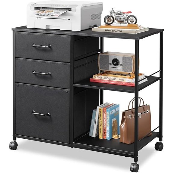 DEVAISE 3-Drawer Rolling File Cabinet for Home Office