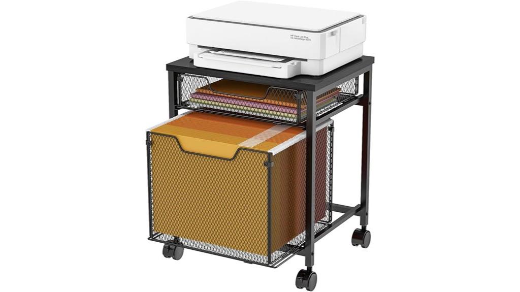 mobile storage cabinet with lock