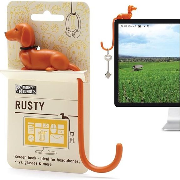 Monkey Business Rusty Dog Tail Hook for Organizer