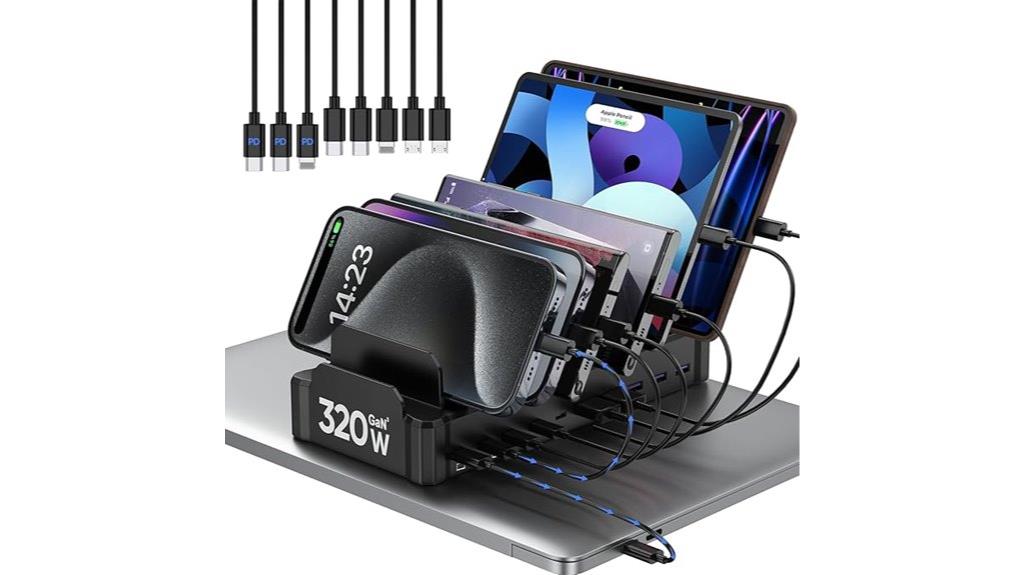 multi device usb charging dock