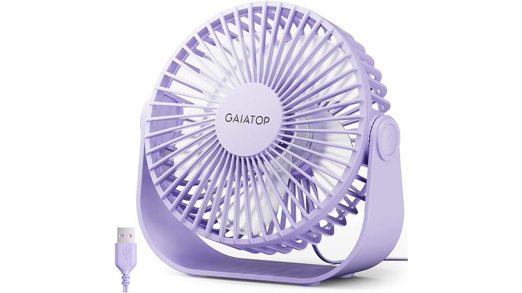 portable 3 speed usb fan