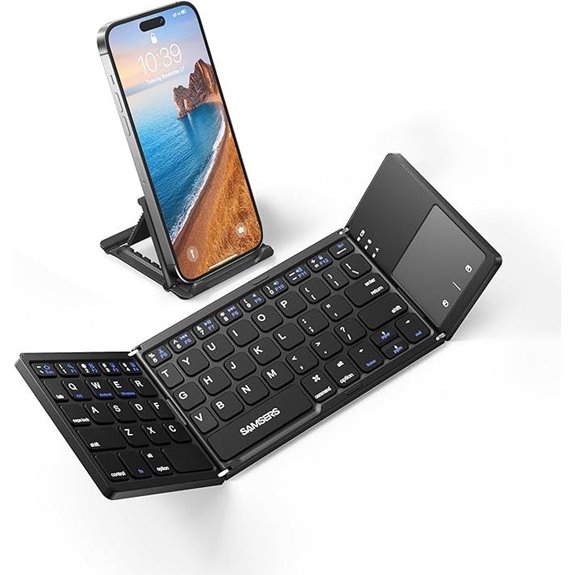 Samsers Foldable Bluetooth Keyboard with Touchpad