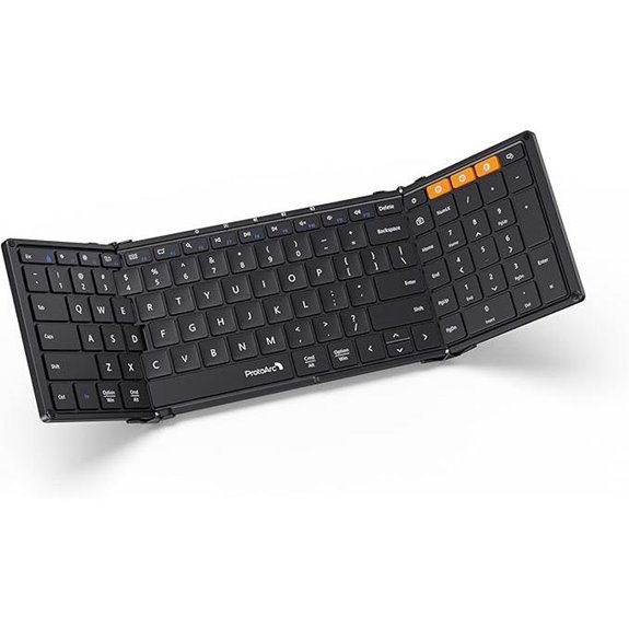 ProtoArc Foldable Bluetooth Keyboard with Numeric Keypad