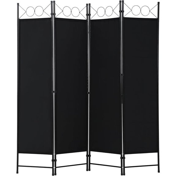 FDW 4-Panel Portable Room Divider Screen