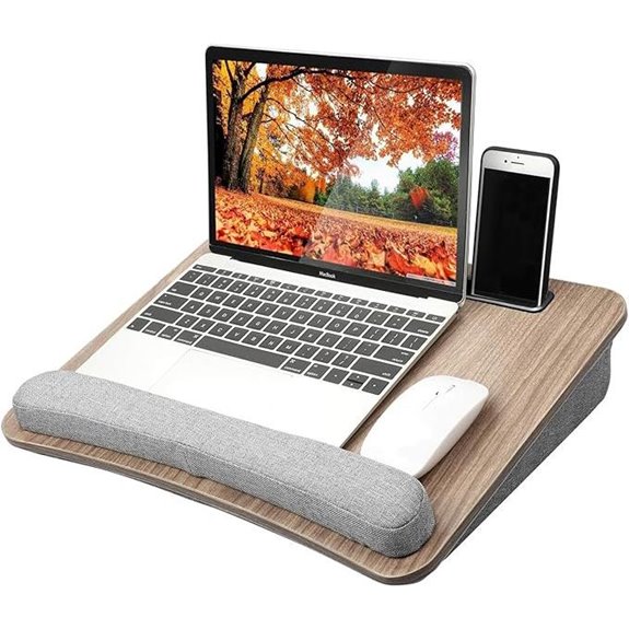 HUANUO Portable Lap Desk with Pillow and Storage