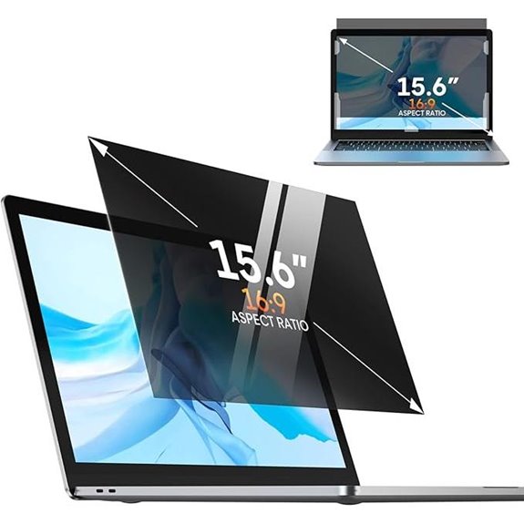 Laptop Privacy Screen 15.6 Inch Removable Privacy Filter