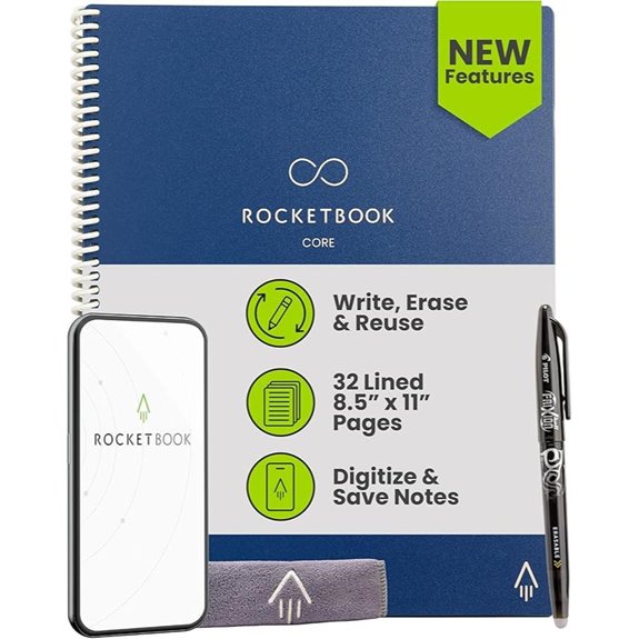 Rocketbook Core Reusable Smart Notebook Blue