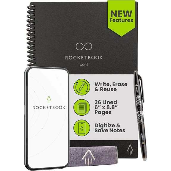 Rocketbook Core Reusable Smart Notebook Executive Size