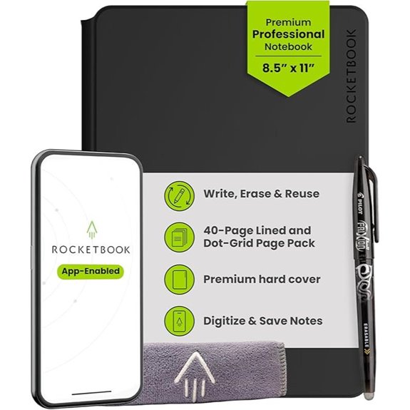 Rocketbook Pro Reusable Notebook for Work & Meetings