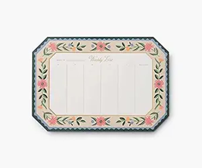 Rifle Paper Co. Weekly Desk Pad with Mouse Pad