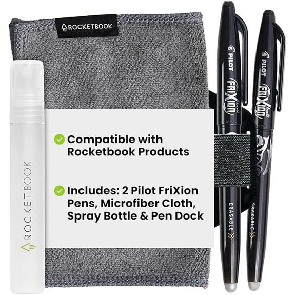 Rocketbook Accessory Kit with Pens Spray Cloth