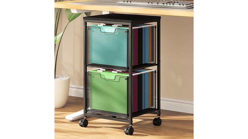 rolling cart with drawers