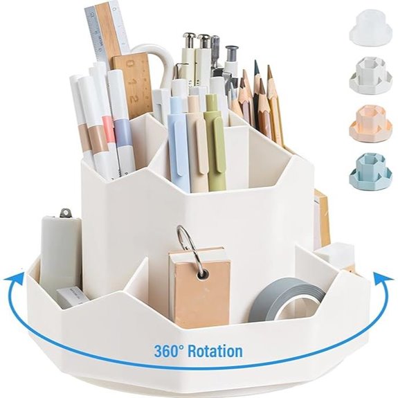 360° Rotation Pen Holder with 9 Slots